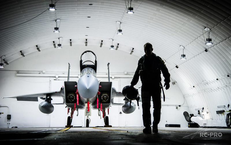 Illustration for article titled This Photo Tour Of The USAF's "Grim Reapers" F-15 Squadron Will Give You Shivers